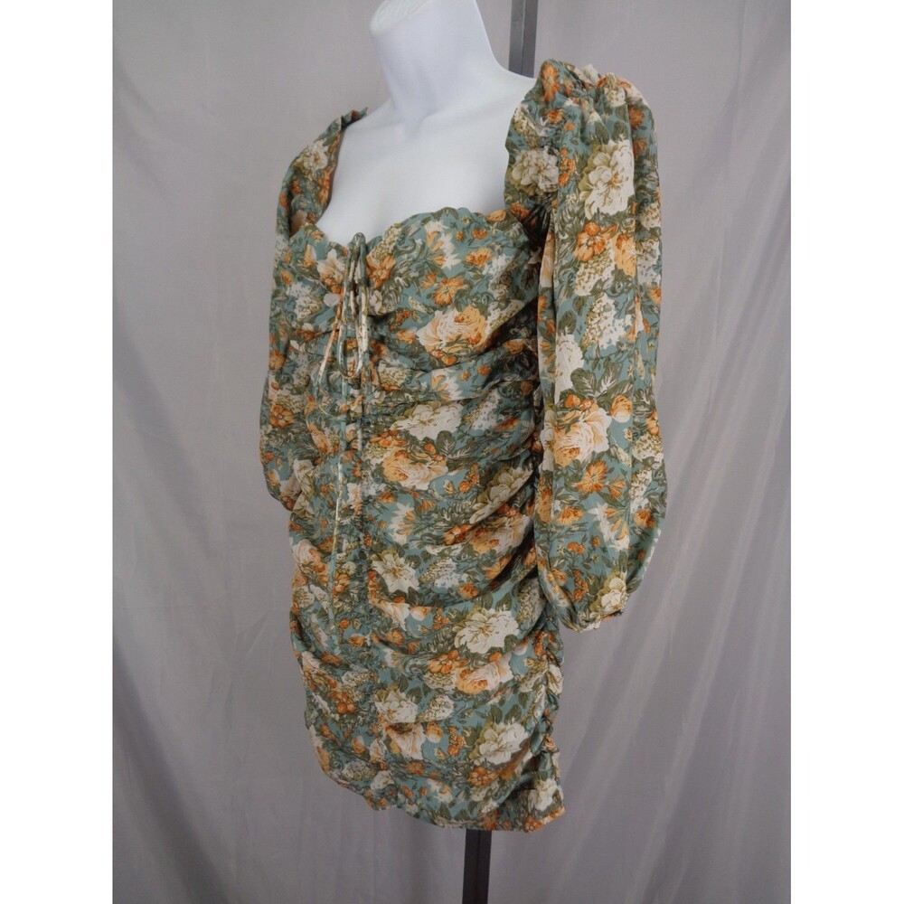 Hello Molly Floral Basque Country Mini Dress Small (4) Romantic Cottagecore New - Picture 6 of 16